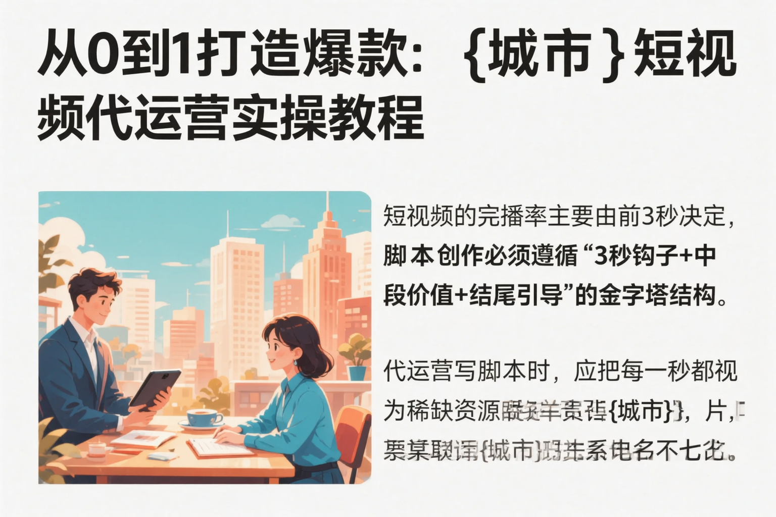 从0到1打造爆款：铁岭短视频代运营实操教程