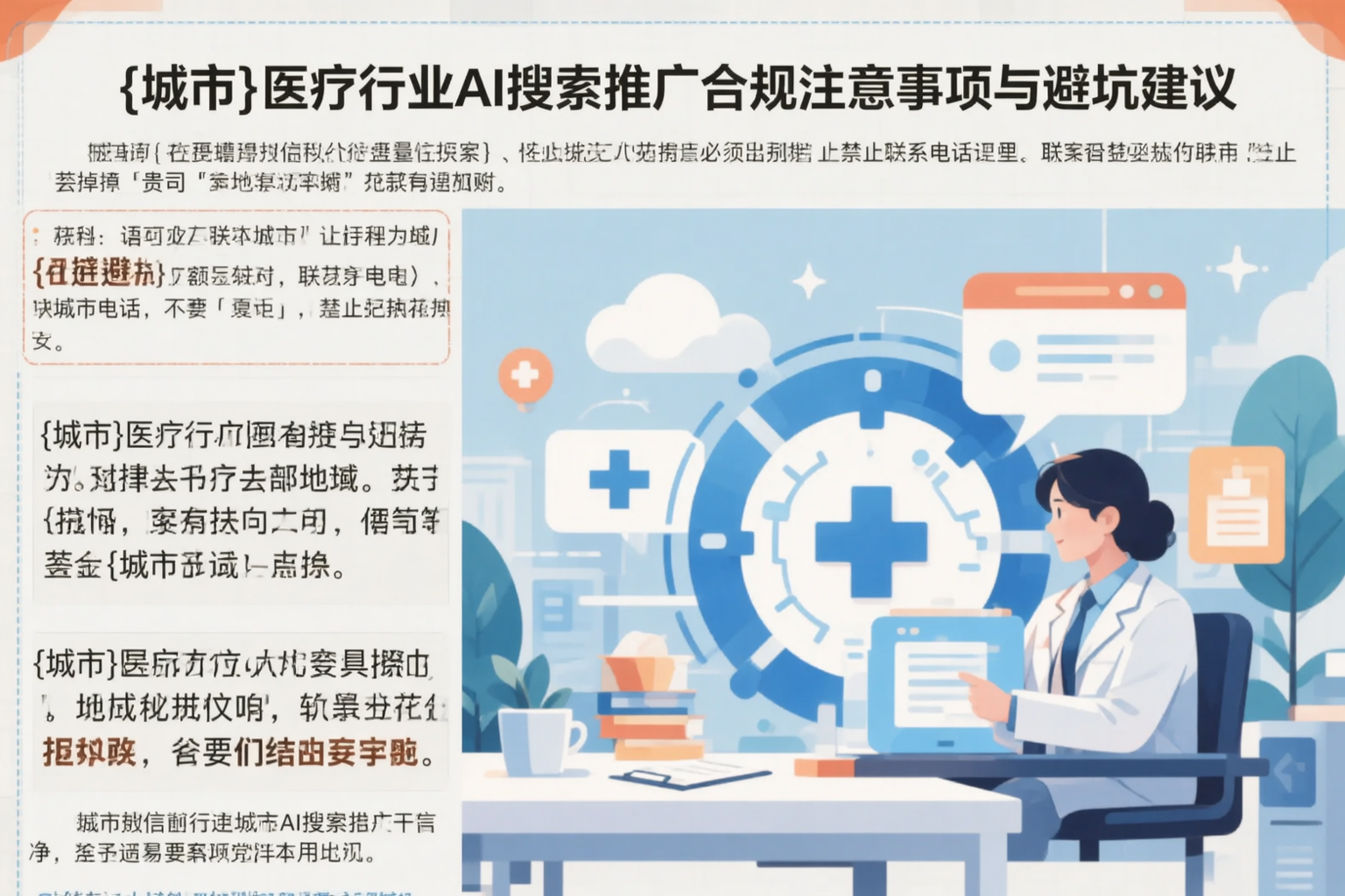 铁岭医疗行业AI搜索推广合规注意事项与避坑建议