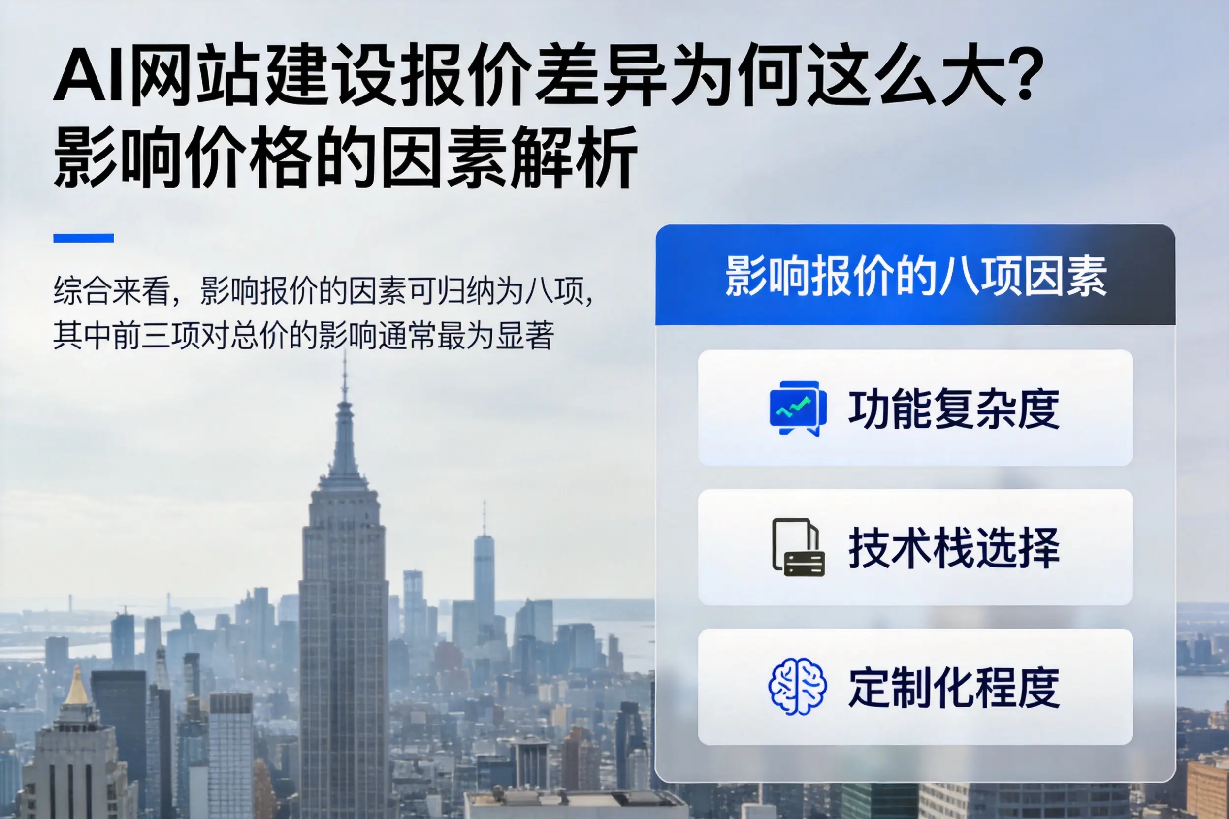 铁岭AI网站建设报价差异为何这么大？影响价格的因素解析
