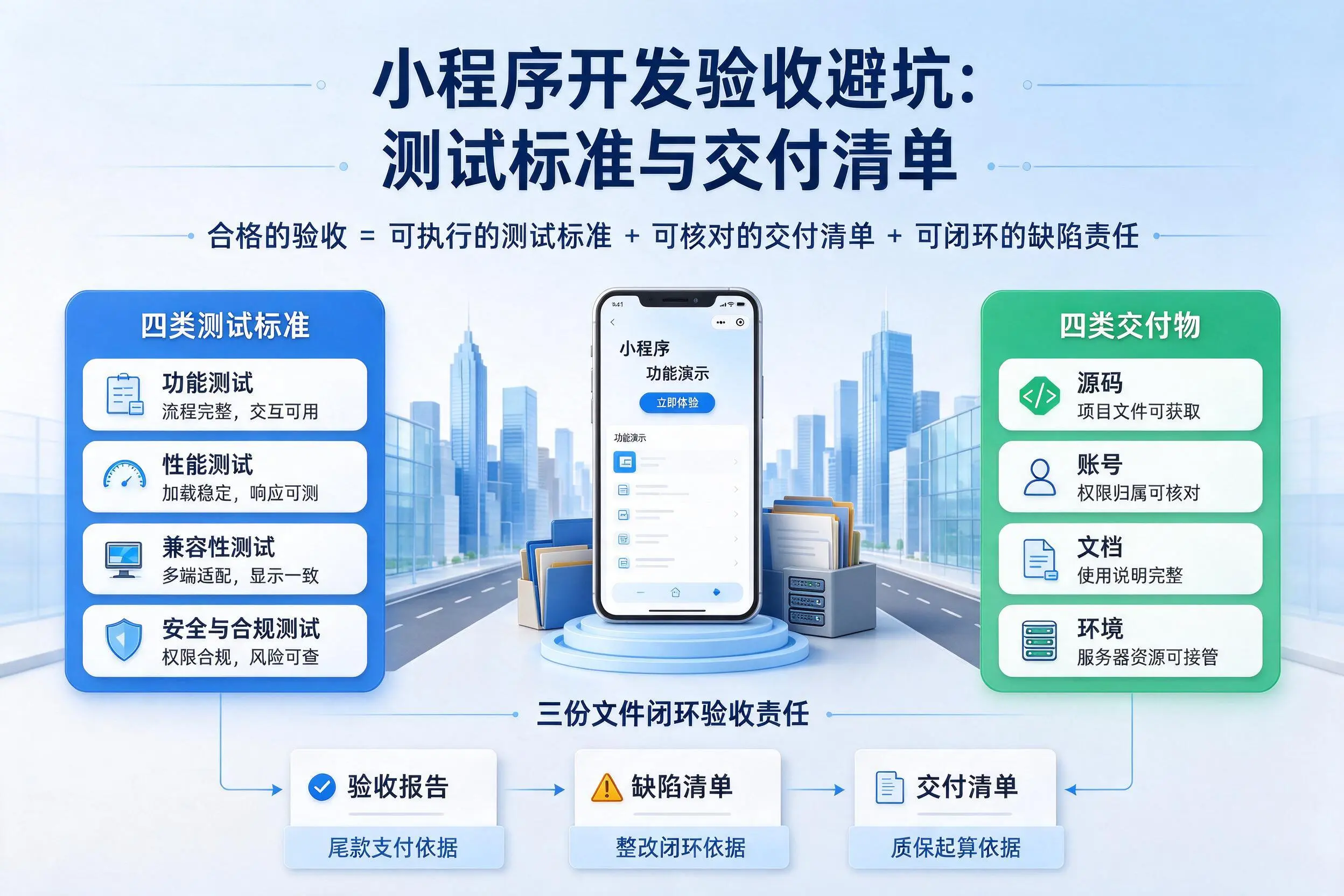 铁岭小程序开发验收避坑：测试标准与交付清单