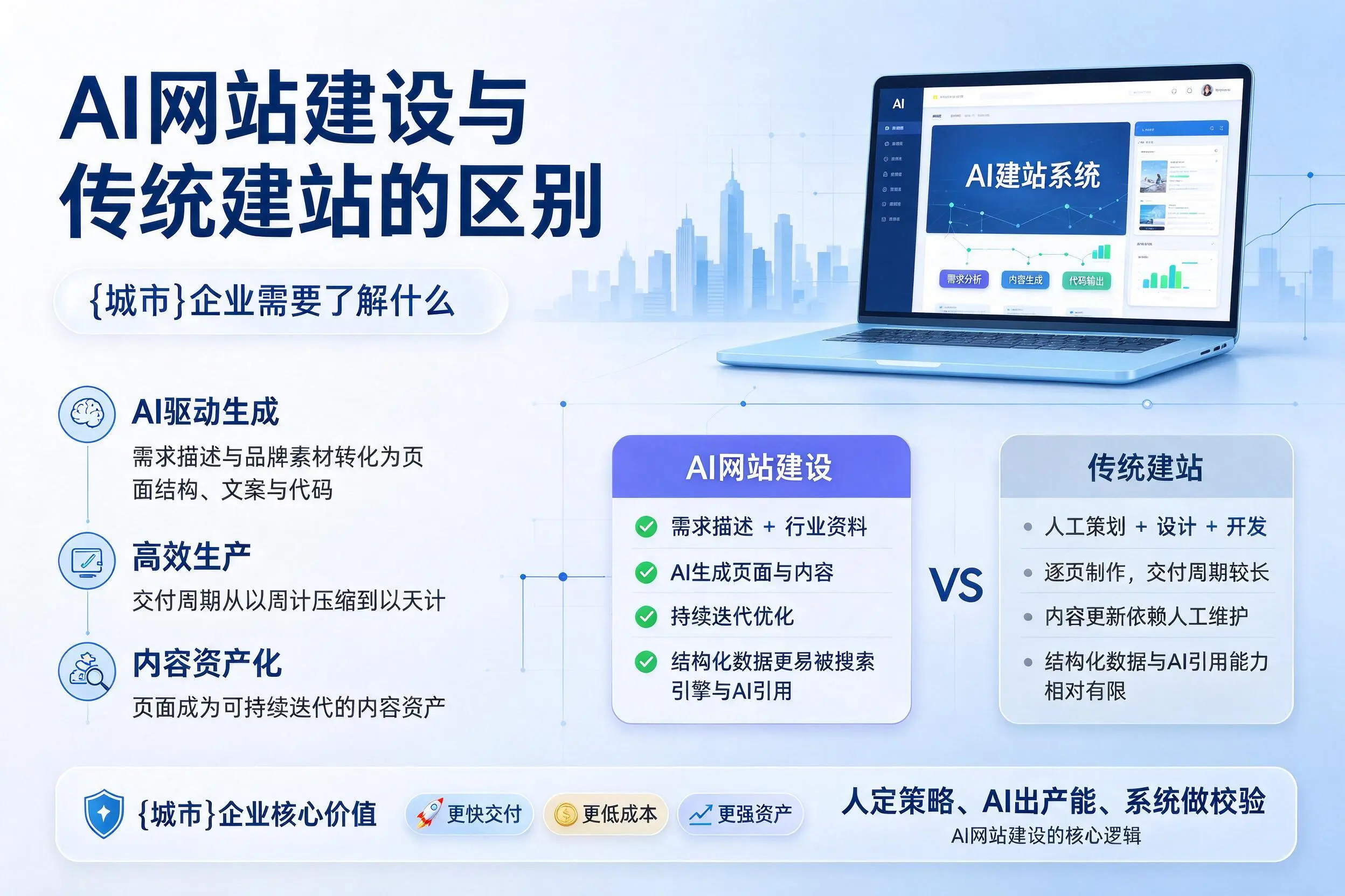 AI网站建设与传统建站的区别，铁岭企业需要了解什么