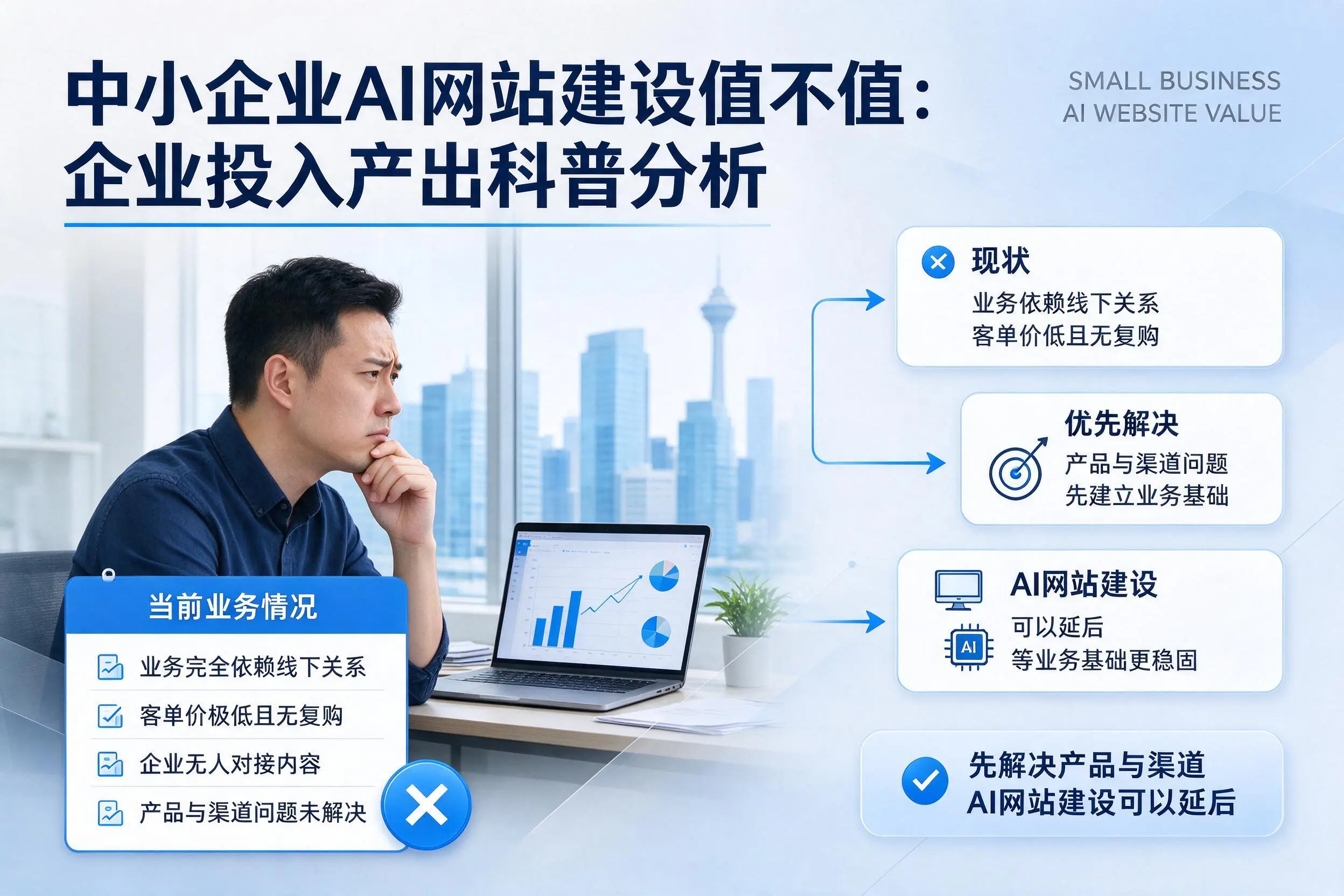 中小企业AI网站建设值不值:铁岭企业投入产出科普分析
