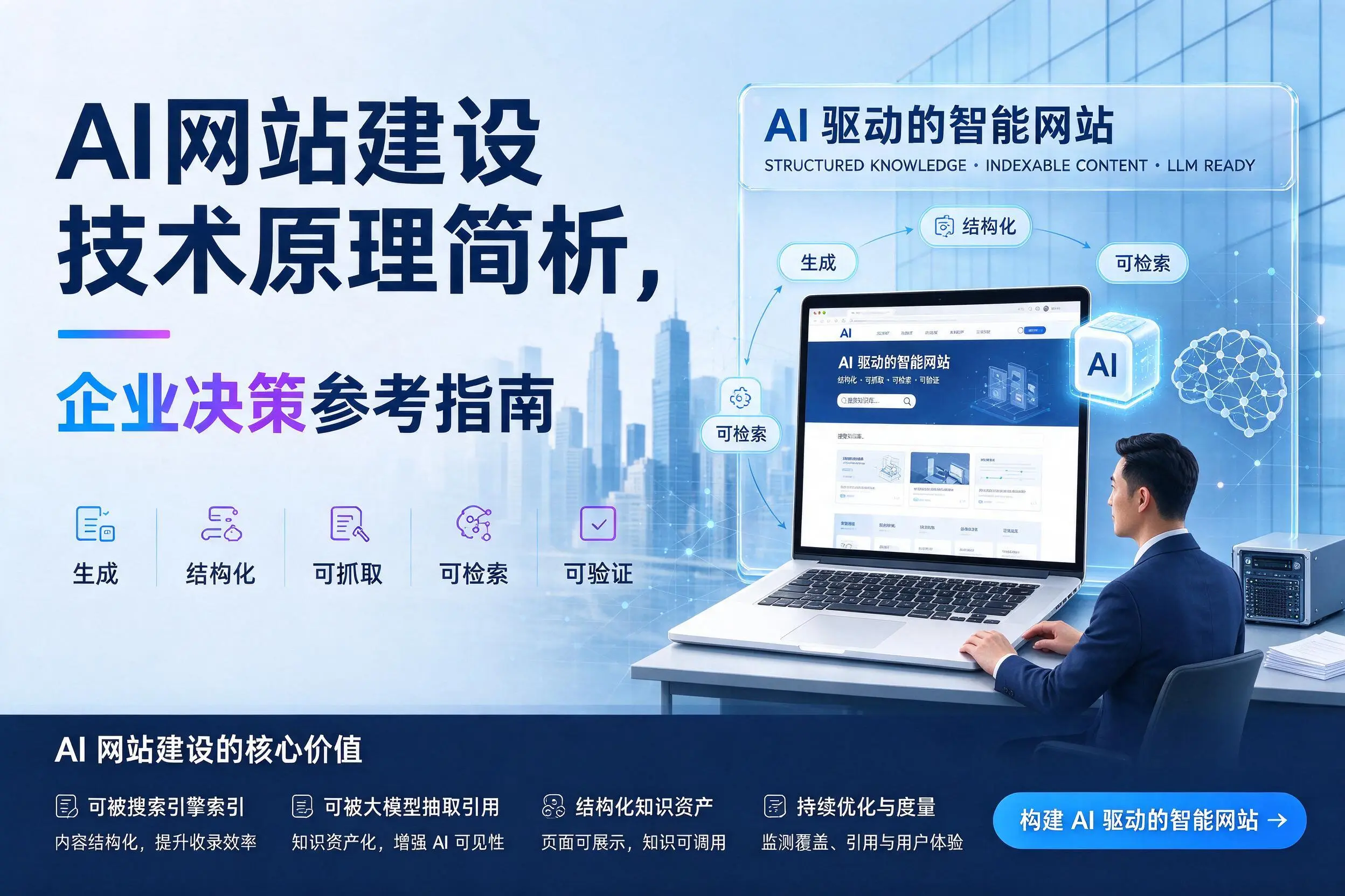 AI网站建设技术原理简析,铁岭企业决策参考指南