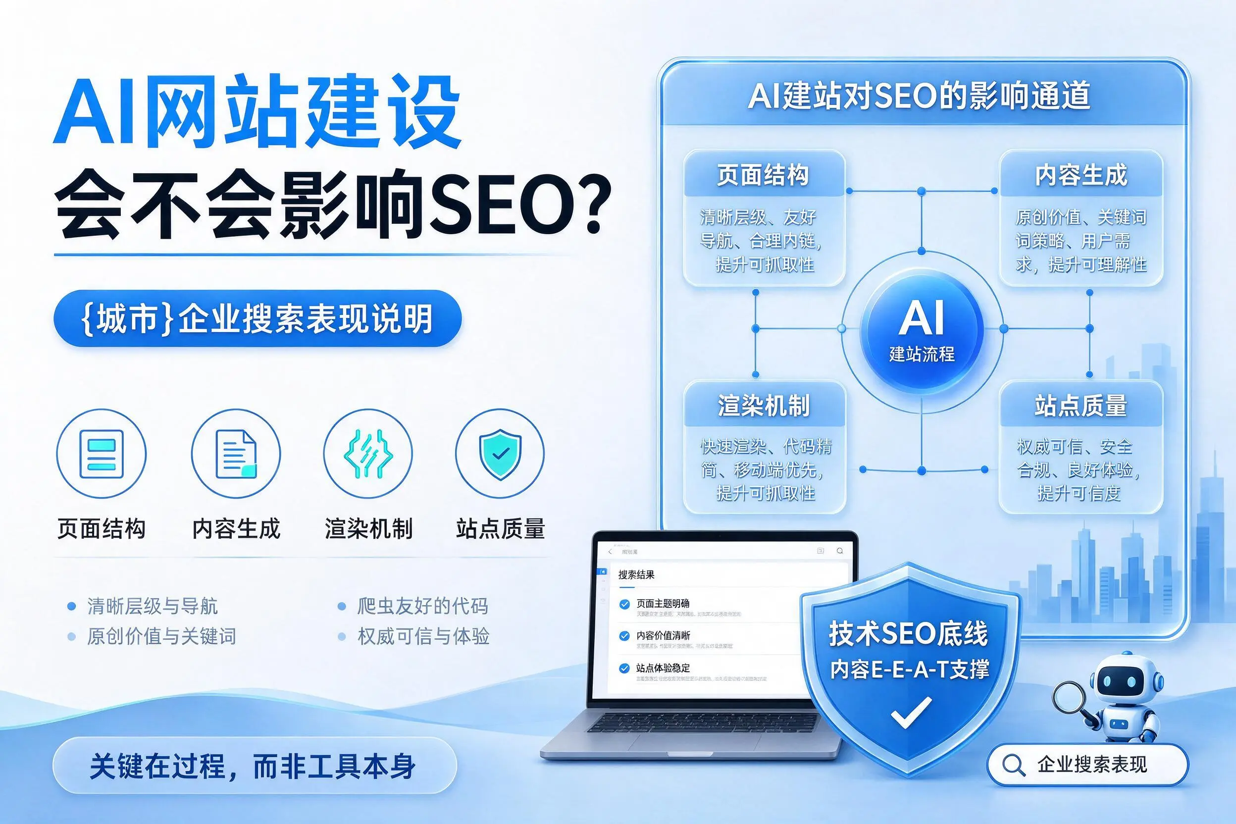 AI网站建设会不会影响SEO?铁岭企业搜索表现说明