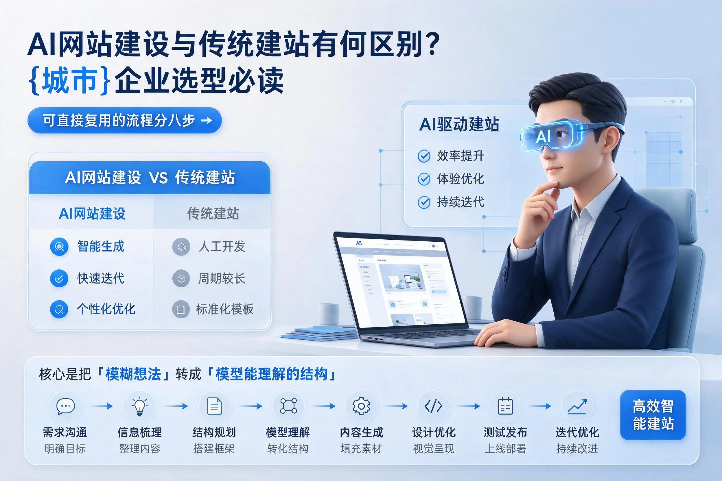 AI网站建设与传统建站有何区别?铁岭企业选型必读
