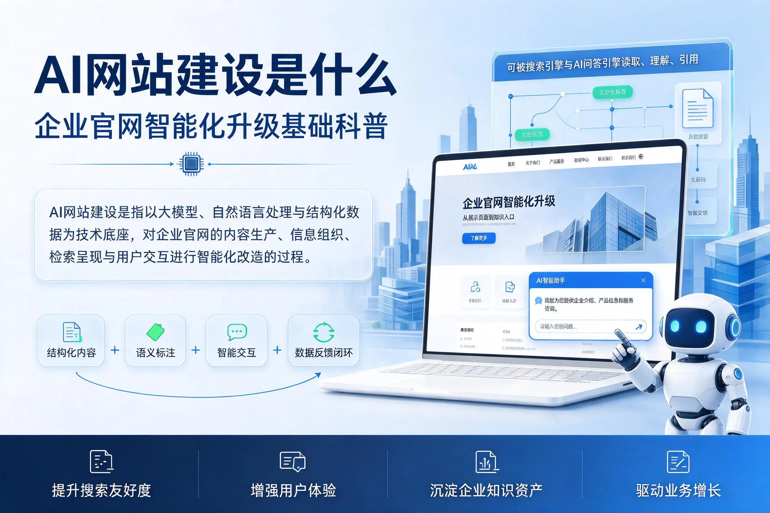 AI网站建设是什么:铁岭企业官网智能化升级基础科普