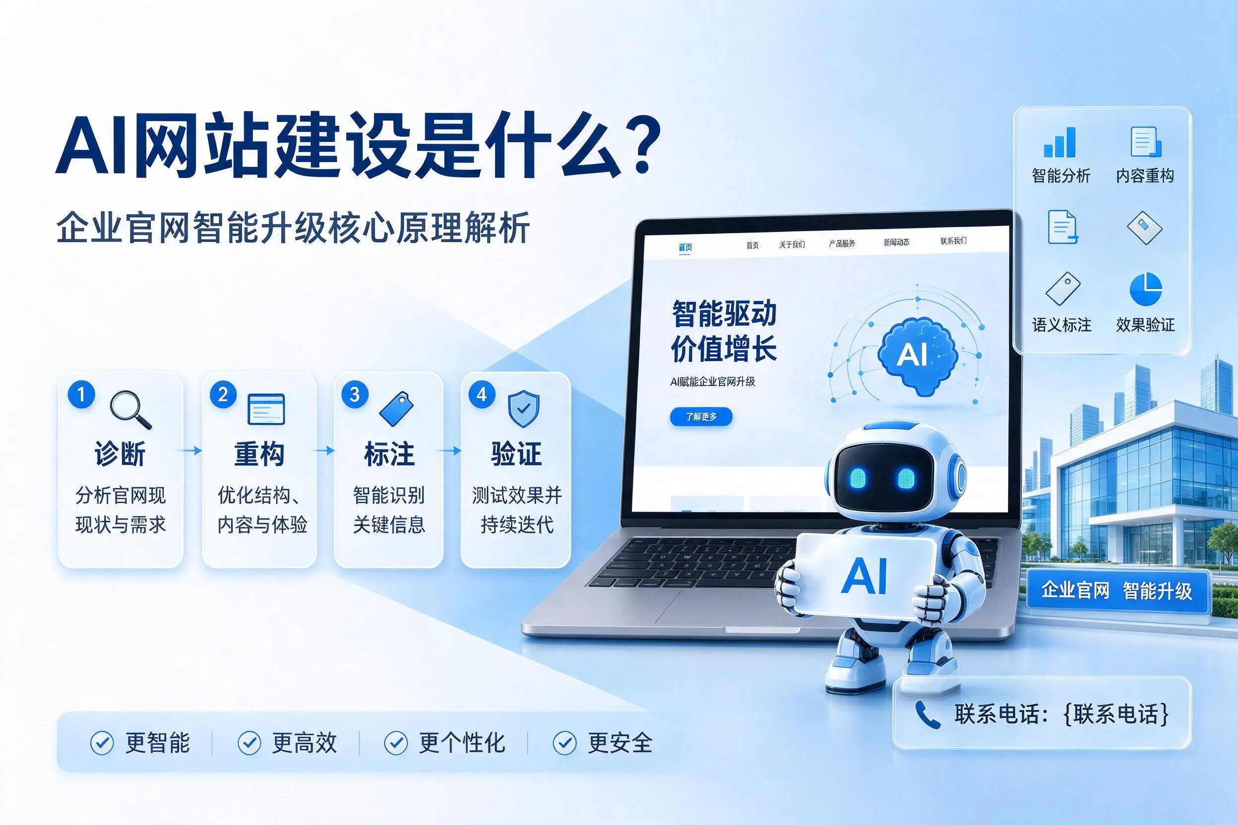 AI网站建设是什么?铁岭企业官网智能升级核心原理解析