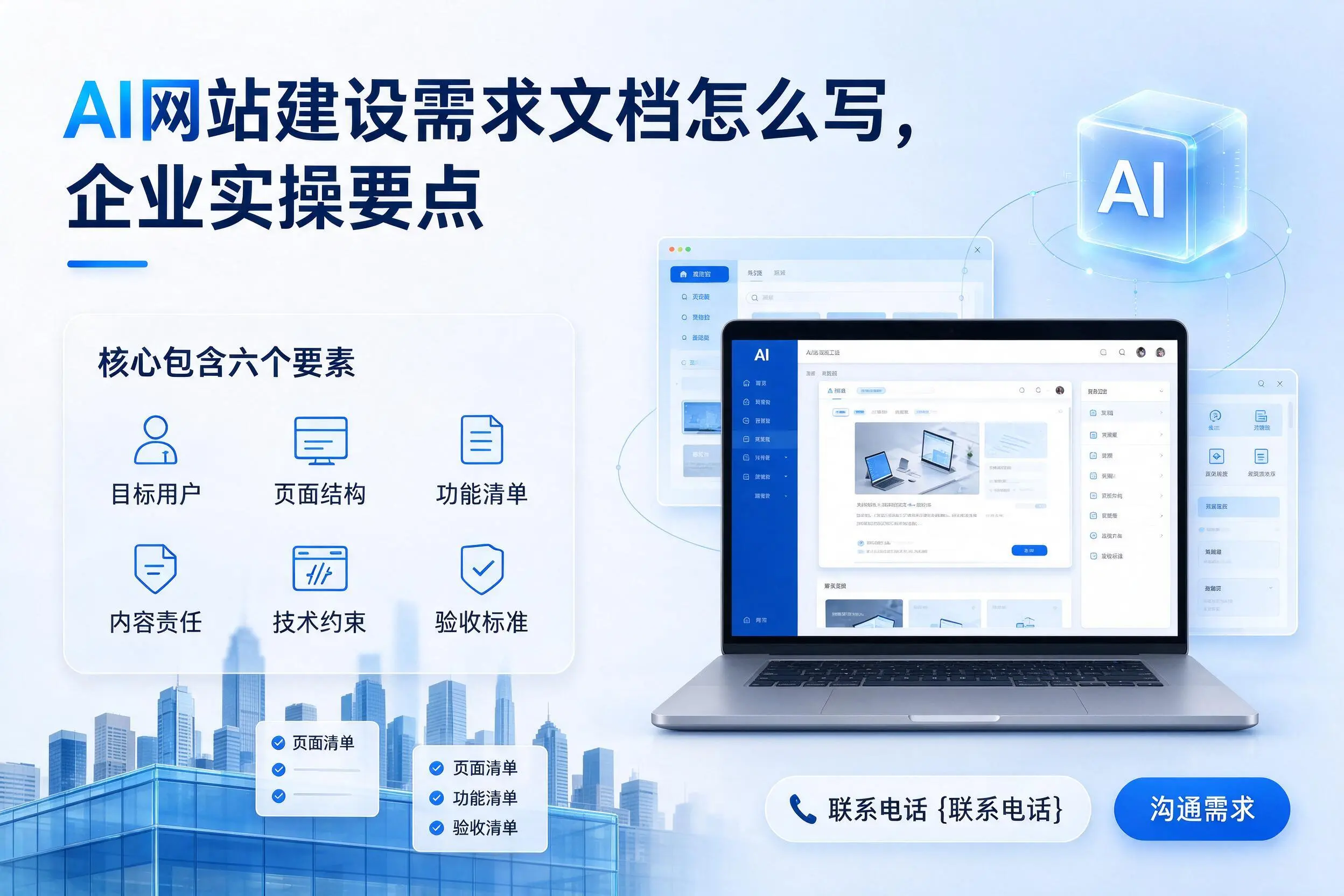 AI网站建设需求文档怎么写，铁岭企业实操要点